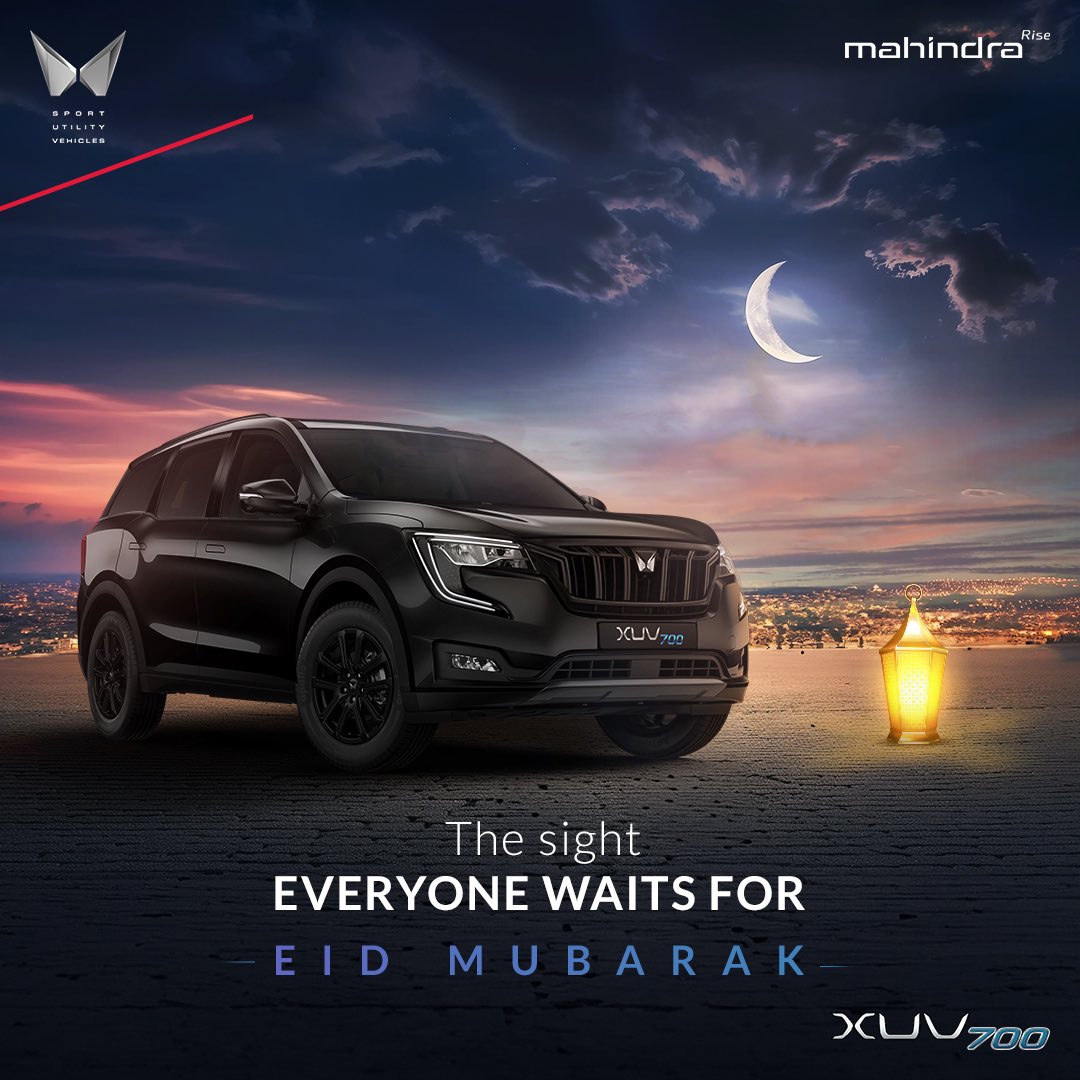 Brighten up your celebration with an unmissable presence. 

#EidMubarak
#XUV700 #Hello2024XUV700