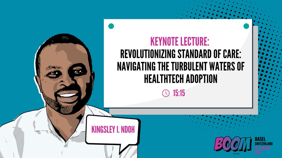 🎤Join us for the next keynote lecture - 'The Power of AI in Health' with @KINSDR, Founder & CEO of @HuroneAI. Discover how AI is accelerating global access and promoting #healthequity. ⏰We start in 10 minutes! #BOOM2024 #healthtech #innovation @Kenes_Group @BaselArea