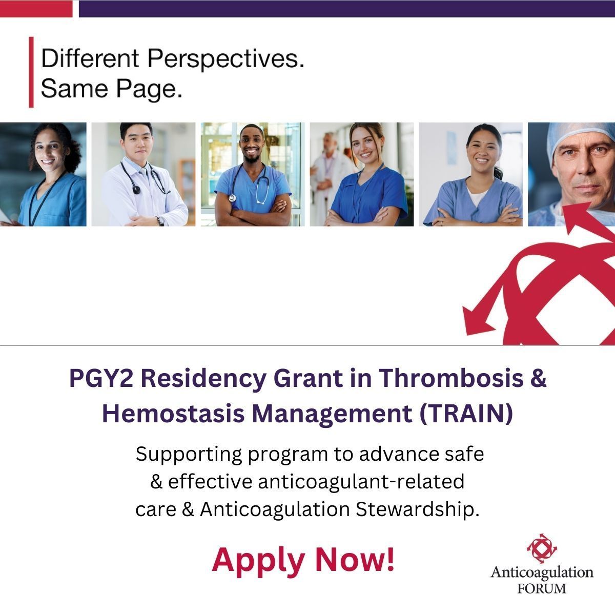 🚂 Application site open thru April 26!

Our TRAIN (Thrombosis/Hemostasis Residency Award & Innovation Network) Grant will award 3 institutions $120,000 over a 2-yr period to advance #ACStewardship. 

Tag an org you think would be great!

Learn more > bit.ly/3G8gSPP