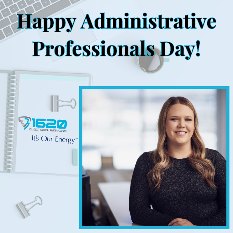👏 Today is dedicated to recognizing & applauding the brilliant work of Administrative Professionals everywhere. 

1620 proudly represents hundreds of these professionals - each of which are invaluable. Thank you for all that you do!
#AdminProfessionalsDay #thankyou #ItsOurEnergy