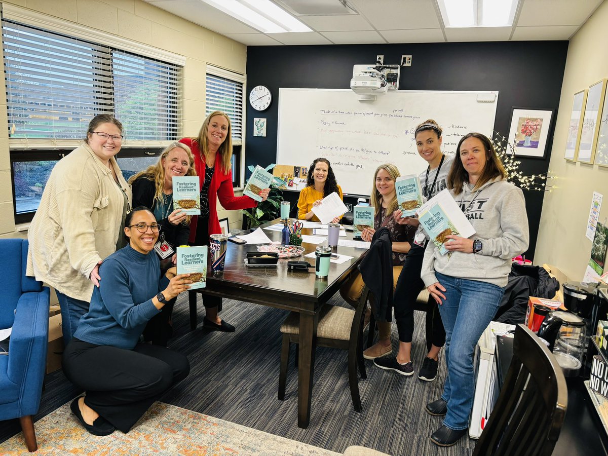 Wrapping up our Fostering Resilient Learners book study this morning with these awesome educators!! Lots of great discussions! @wolvestweet #WEareLakota @educationhall @KristinKsouers