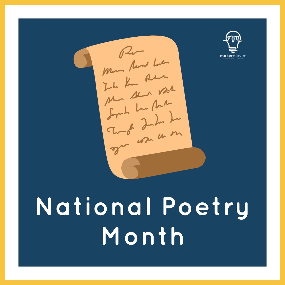 #NationalPoetryMonth is the largest literary celebration in the world, with schools, libraries, & poets celebrating poetry’s vital place in our culture. PRO TIP: #PoemInYourPocketDay is on April 29. On this day, select a poem, carry it with you, and share it with others.