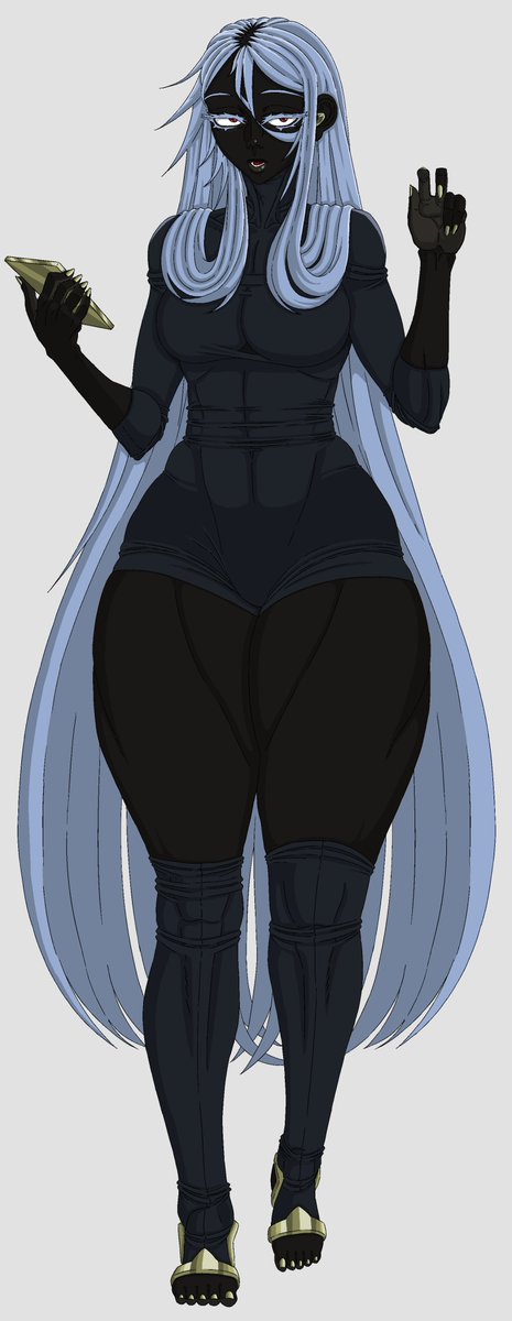 first part of Oshun's character sheet with color