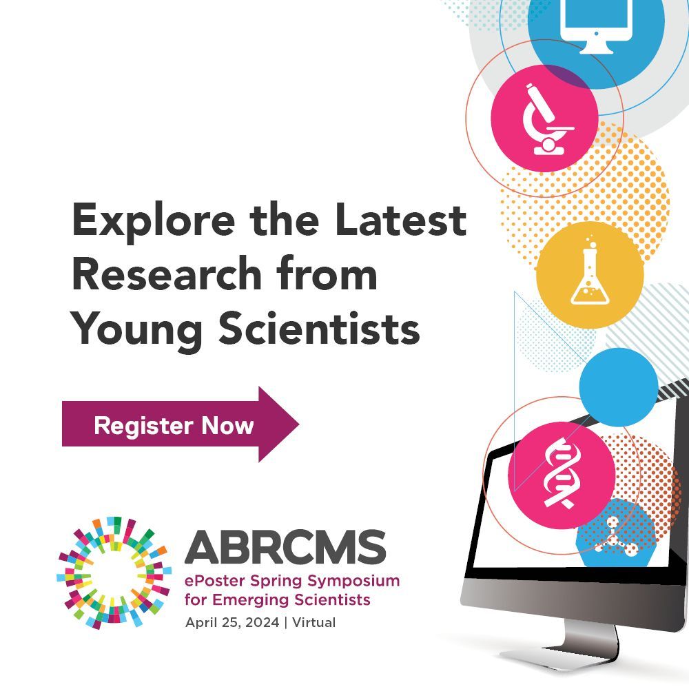 📢It’s almost here!📢 The #ABRCMS ePoster Spring Symposium is just 2 weeks away! Support emerging #STEM talent as high school, community college, and first-year undergrads present their work. Register by 4/25: buff.ly/3Jc7Wu1 #STEMinspiration #FutureOfSTEM