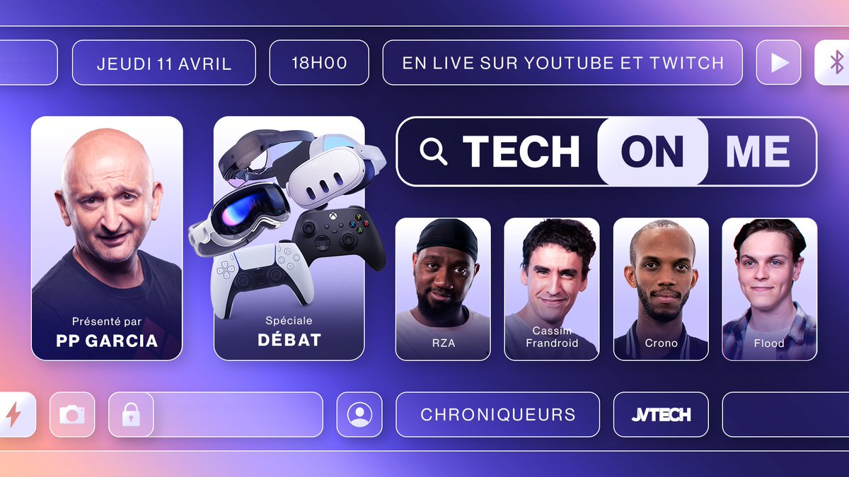 L'émission Tech On Me revient ce soir à 18h ! twitch.tv/ppgarcia75