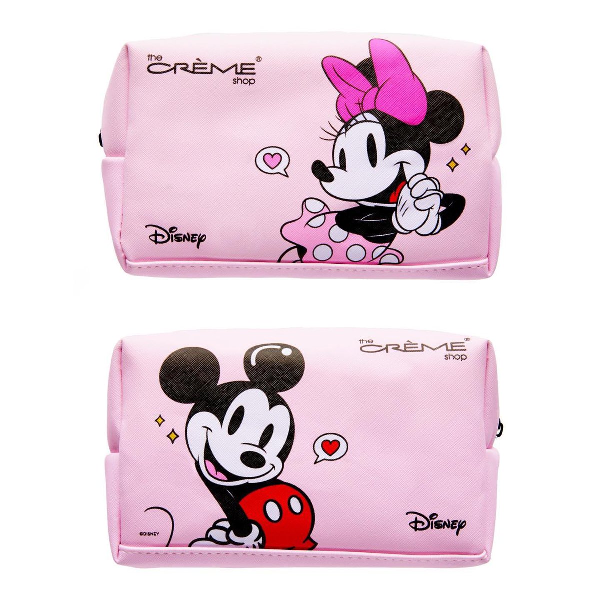 💋 Minnie Mouse or Mickey Mouse? Or... How about BOTH!  💄✨  
Our newest Crème Shop drop will be your go-to glam sidekick!  Let me know in the comments is it Minnie or Mickey?  💫 #MinnieMouse #MickeyMouse  #makeupbag #disney