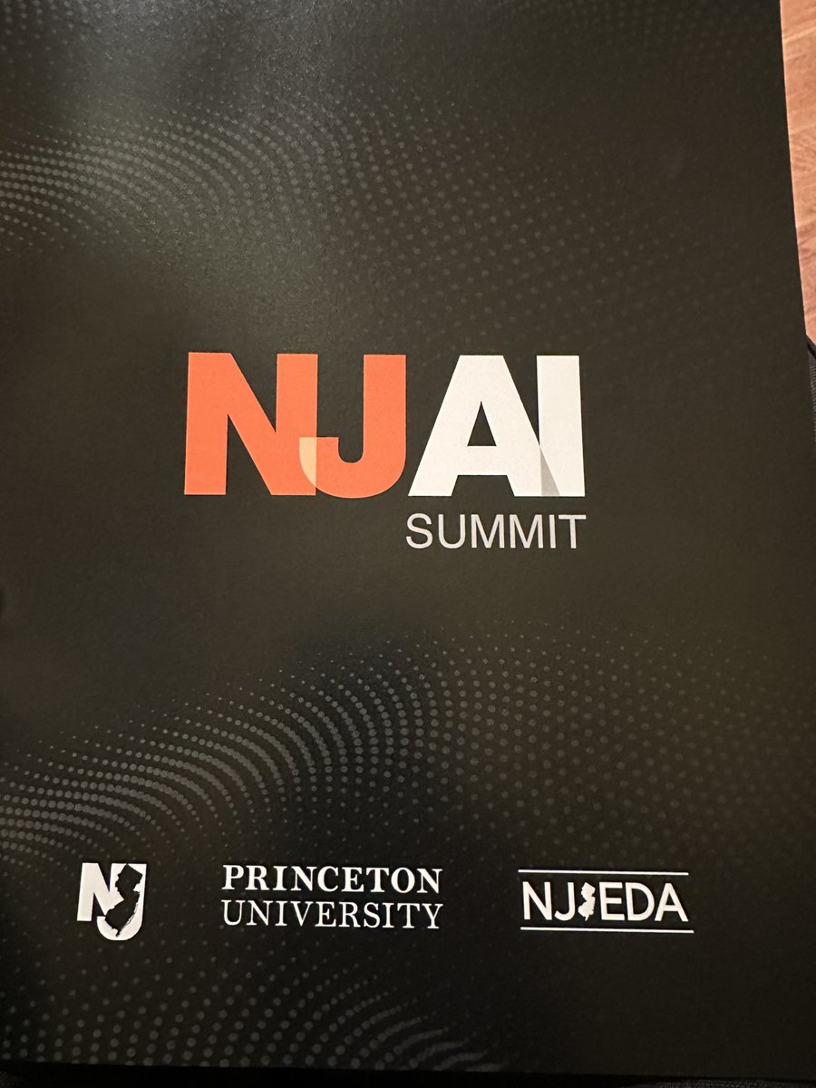 Excited to be at the NJ AI Summit today at Princeton University…and a bit of a flashback to sitting in Richardson Auditorium 20 years after the last time I was here at doctoral hooding ceremony. @FDUWhatsNew @Princeton