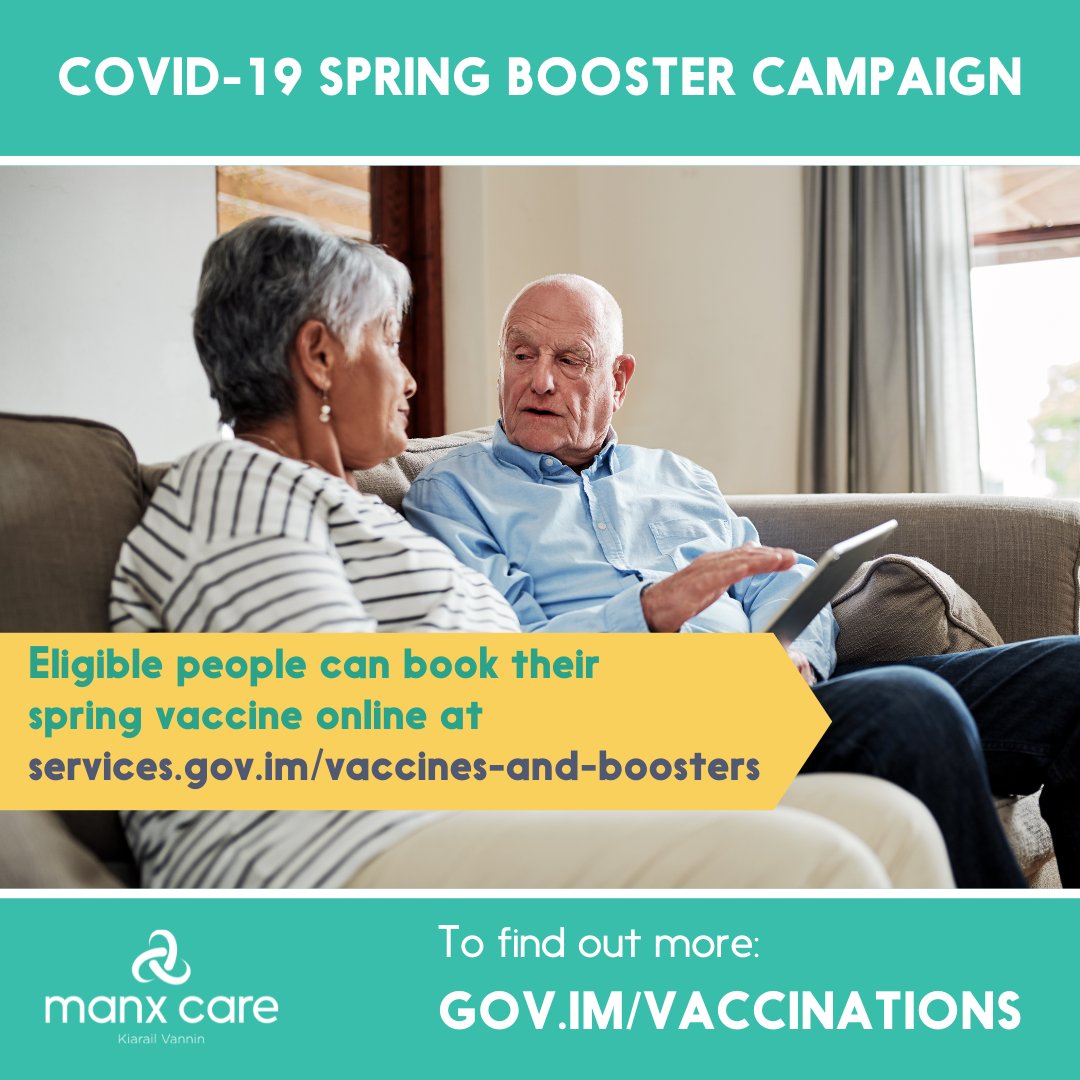 Spring COVID-19 booster campaign

The COVID-19 Spring booster campaign advised by the UK’s Joint Committee on Vaccination & Immunisation (JCVI) will commence on Island the week commencing 15 April 2024. 
(1/4)