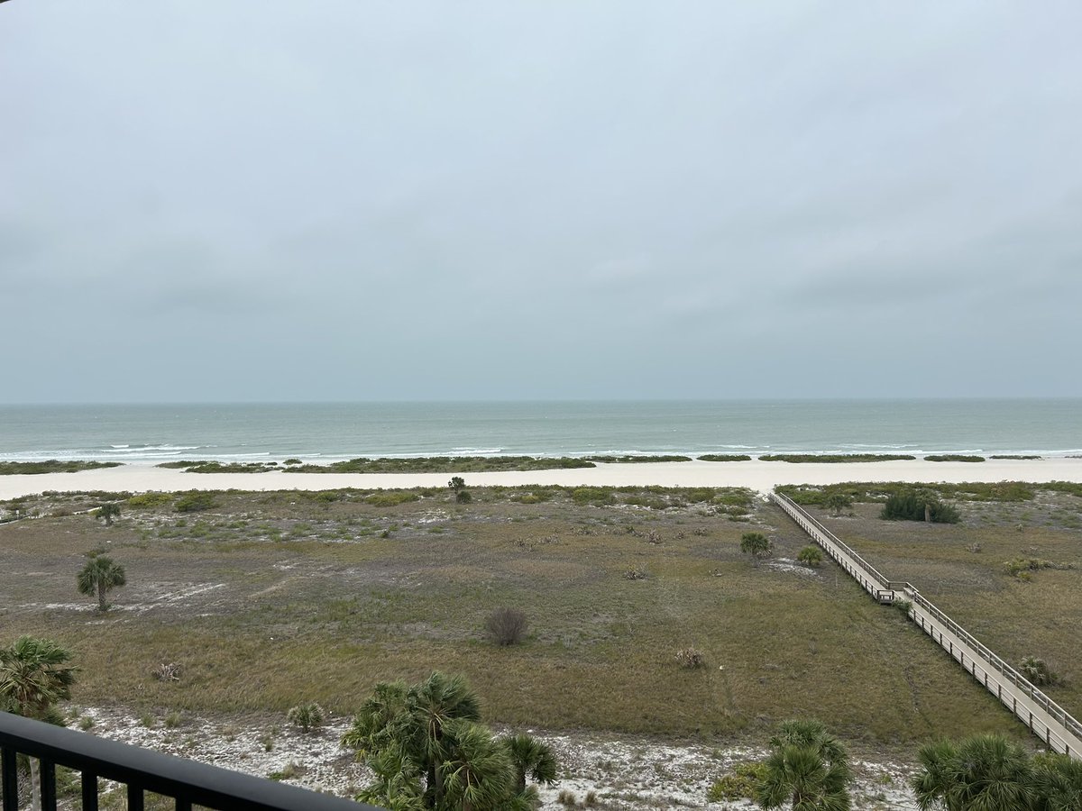 Tornado watch in central Florida. Gf wants to run the beach despite my lack of enthusiasm. She asked if I was buckeye soft? 🤣😂 #thatagirl