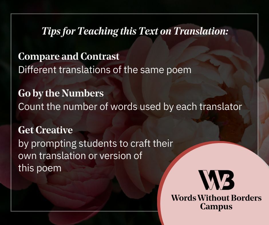 Teachers, #PoetryMonth is a great time to get students thinking about poems in translation—and this short, accessible text by poet Ilya Kaminsky is a perfect way to spark discussion and creative assignments. buff.ly/4cRxrOY