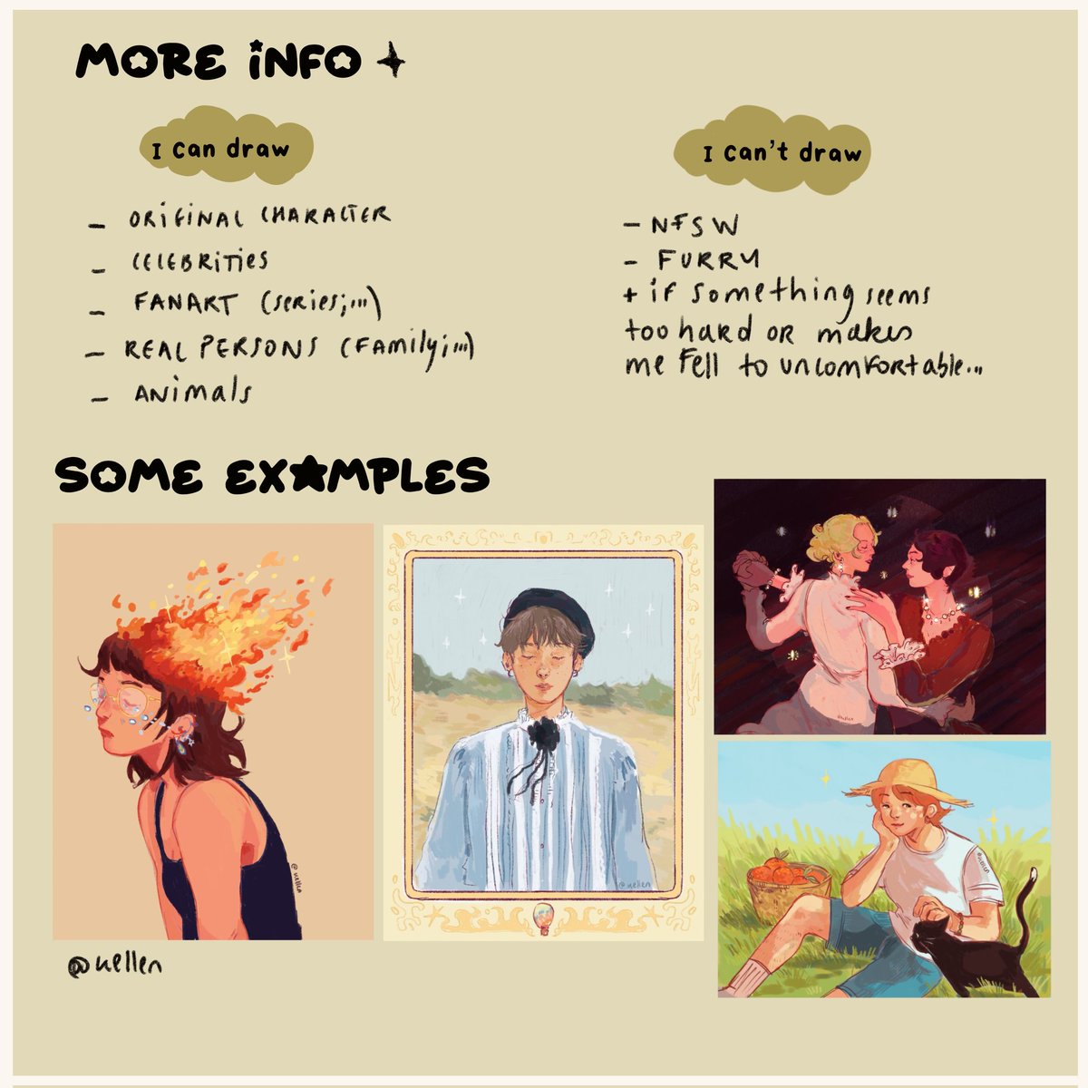 [Rt appreciated] New commissi0ns sheet !! ✨️ DM me if you have any questions!