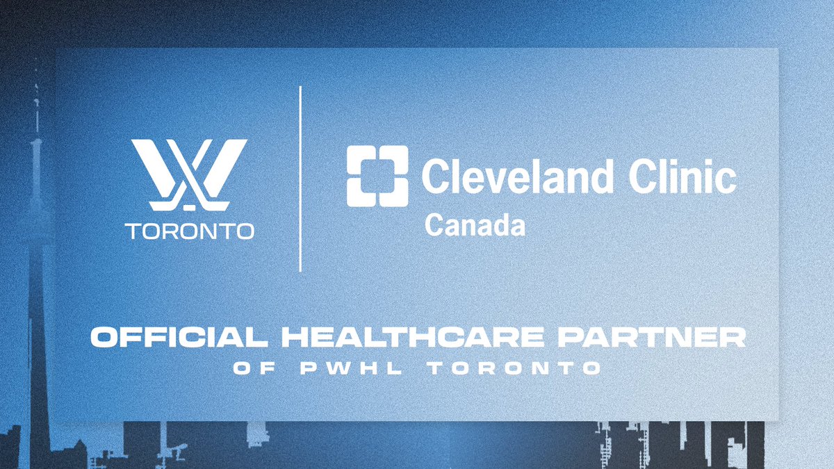 We are excited to announce Cleveland Clinic Canada as the Official Healthcare Partner of PWHL Toronto. 📰 bit.ly/3vNcbcq