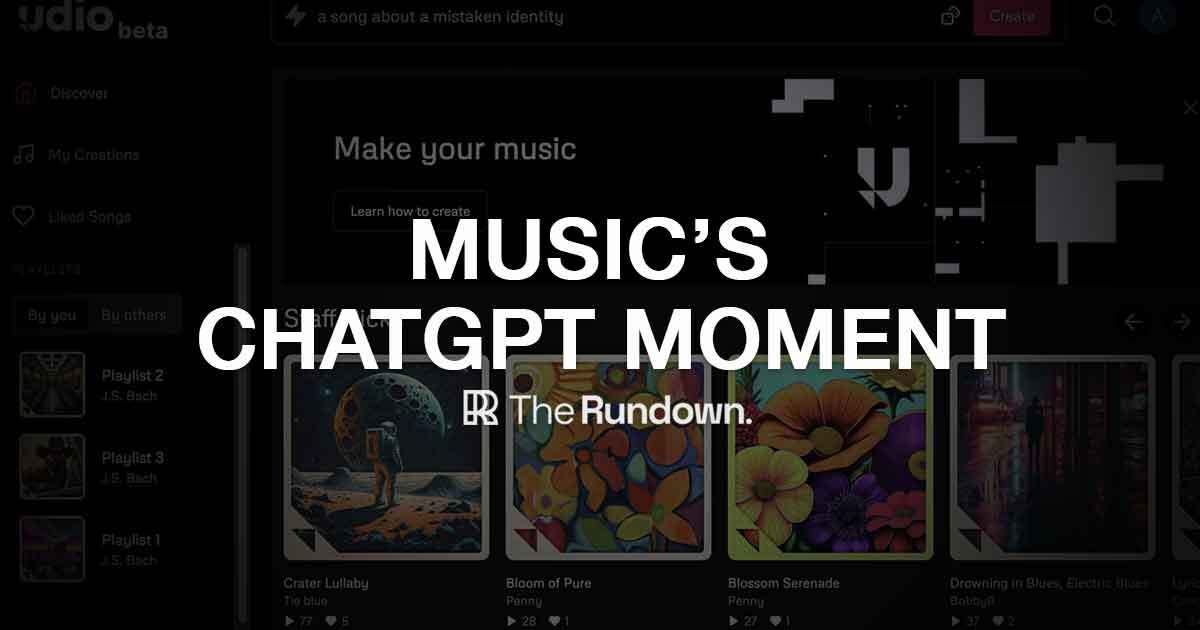 Top stories in AI today: -Udio levels up AI music creation -Meta unveils powerful new custom AI chip -Edit images in ChatGPT with new interface -Mistral releases massive new open-source LLM -6 new AI tools & 4 new AI jobs Read more: therundown.ai/p/musics-chatg…