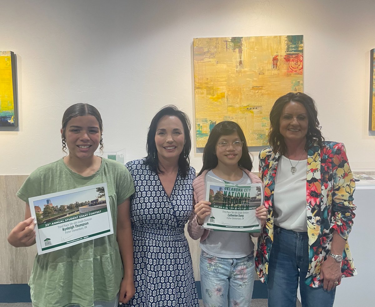 BIG congrats to Catherine Dang and Kynleigh Thompson! 🤩 

The OKC National Memorial Museum Essay Contest is an international event, and these two young ladies from Fisher Elem. made MPS proud! 🥇🥉

See their entries and more here: tinyurl.com/yf9ntvdr

#mpspride #jaguarpride