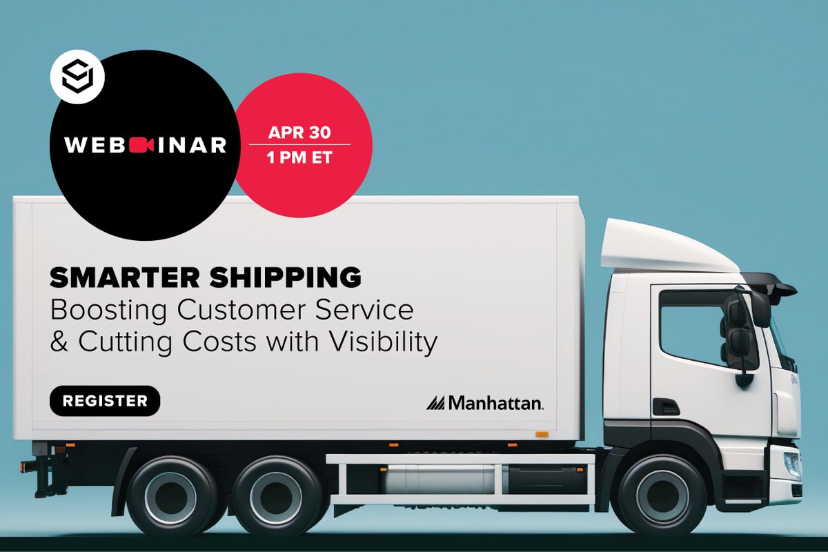 Transportation management has become trickier amid e-commerce expansion, and disruptions make on-time delivery execution more difficult. Our live webinar on April 30 will dive into technology’s role in supporting and streamlining transportation management: bit.ly/49pq7Hd