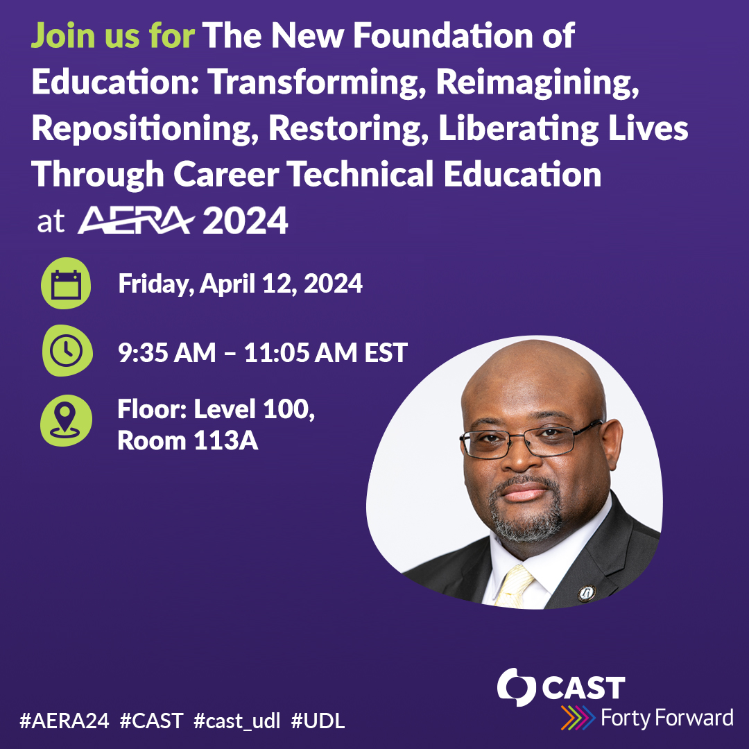 Don't miss our webinar on 'Accessibility During Transition: Delivering Supports in Education & Workforce' on April 17. Explore strategies for accessibility in educational and workforce settings. #cast_udl #UDL #accessibility #education #workforce ow.ly/100W50Re5Wk