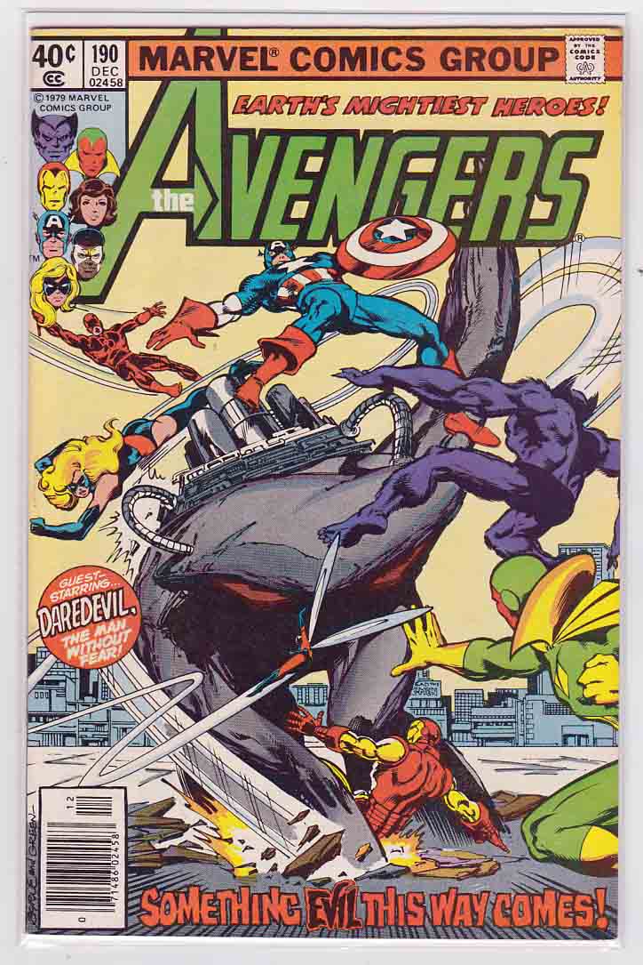 #TheAvengers #190 (1979) #StevenGrant & #RogerStern Story, #JohnByrne Cover Art 'Heart of Stone'  rarecomicbooks.fashionablewebs.com/Avengers.html#…  #RareComicBooks #KeyComicBooks #MarvelComics #MCU #MarvelUniverse #KeyIssue