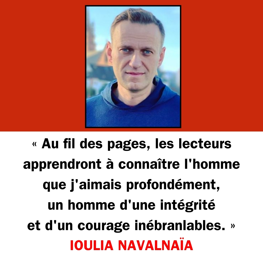 'Partager son histoire permettra non seulement d'honorer sa mémoire, mais aussi d'inspirer d'autres personnes à défendre ce qui est juste et à ne jamais perdre de vue les valeurs qui comptent.' - Ioulia Navalnaïa