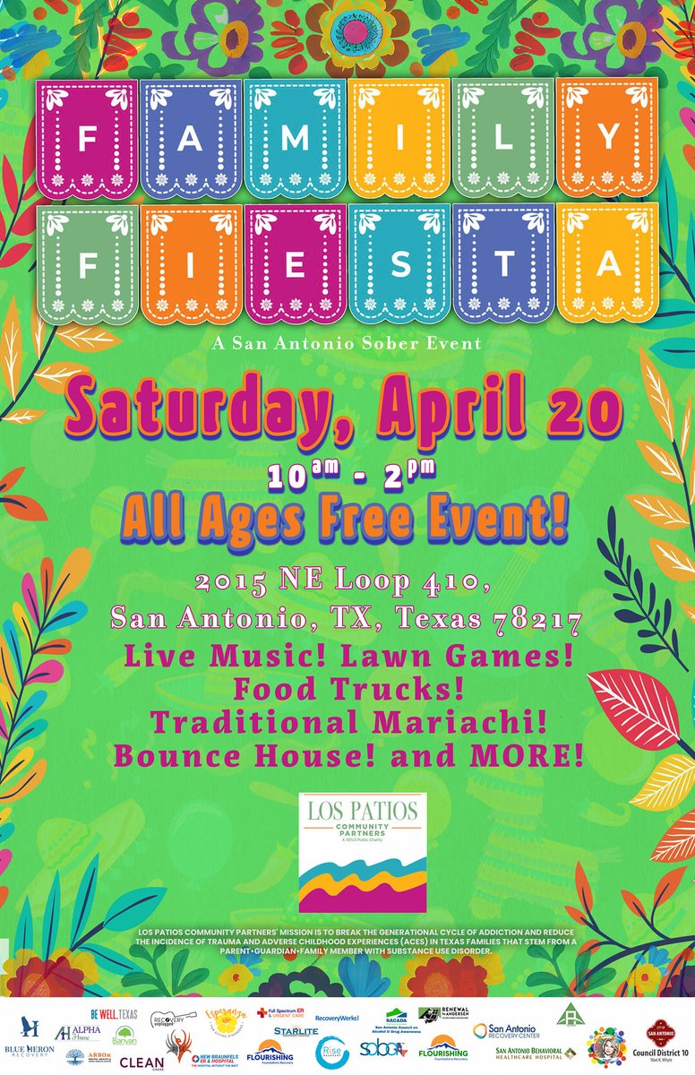 Come visit our booth at Family Fiesta on April 20th at Los Patios. See you there!