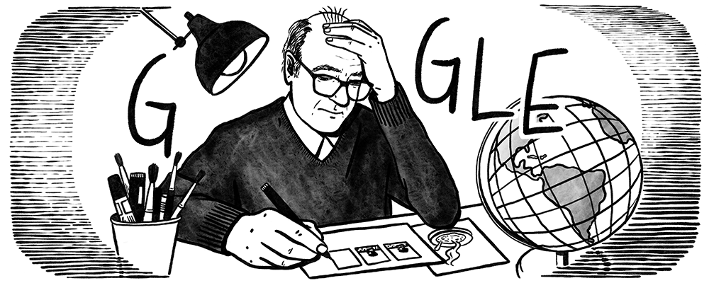 ¡No podía faltar un Doodle dedicado a Quino! Así celebramos su cumpleaños número 90. 🖤

#GoogleDoodle