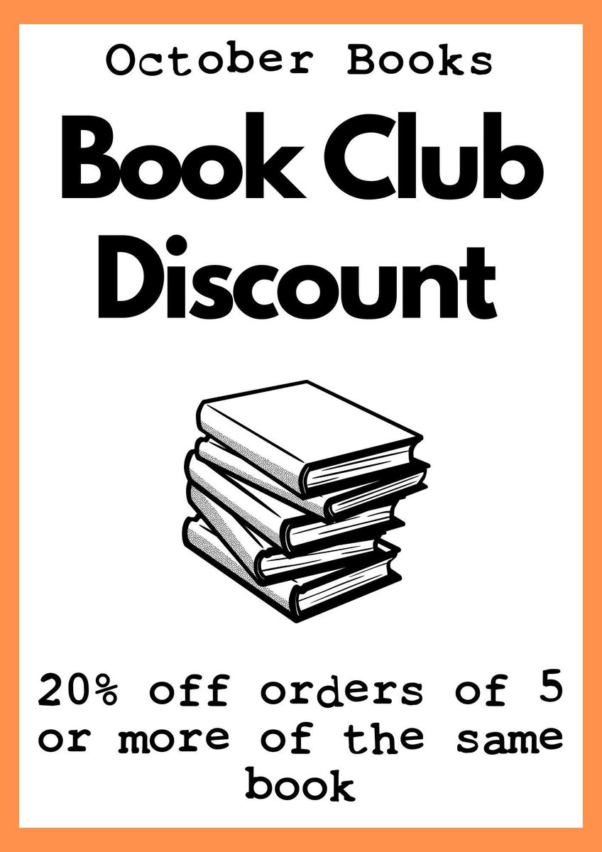 Calling all Southampton book clubs! Did you know you can get 20% off when you purchase 5 or more copies of the same book from us?  

Save while you support your local indie bookshop! 👉 buff.ly/3PUg2uW #ShopLocal #IndieBookshop #Southampton #BookClub