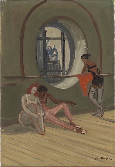 🩰💕 🏛 @metmuseum Ballet Dancers in the Attic Rotunda, Paris Opéra (Danseuse à l’Oeil-de-boeuf, Opéra de Paris) Yves Brayer 1942