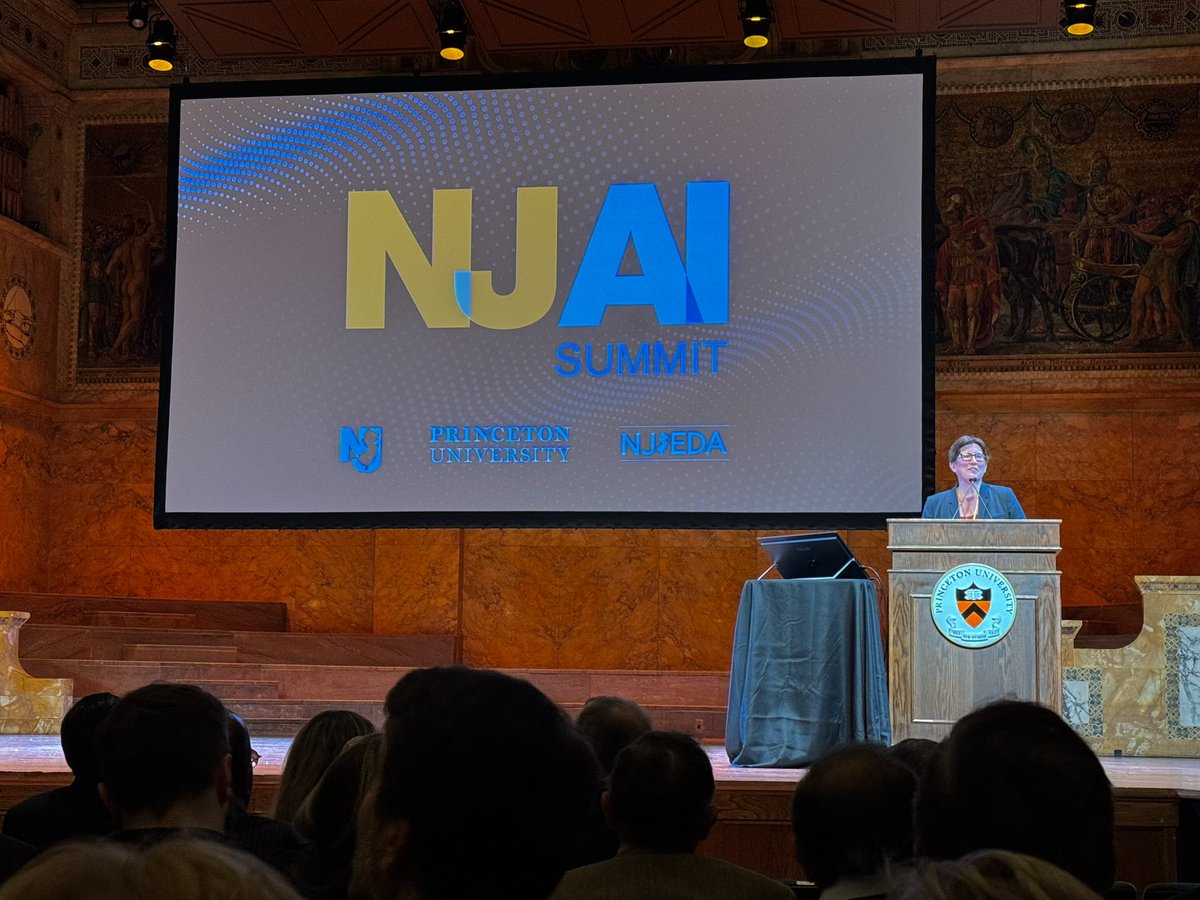 Looking forward to participating in today’s #AI Summit at @Princeton. Keynotes from Microsoft’s @BradSmi, Provost @jrexnet, President Eisgruber & NJ @GovMurphy.