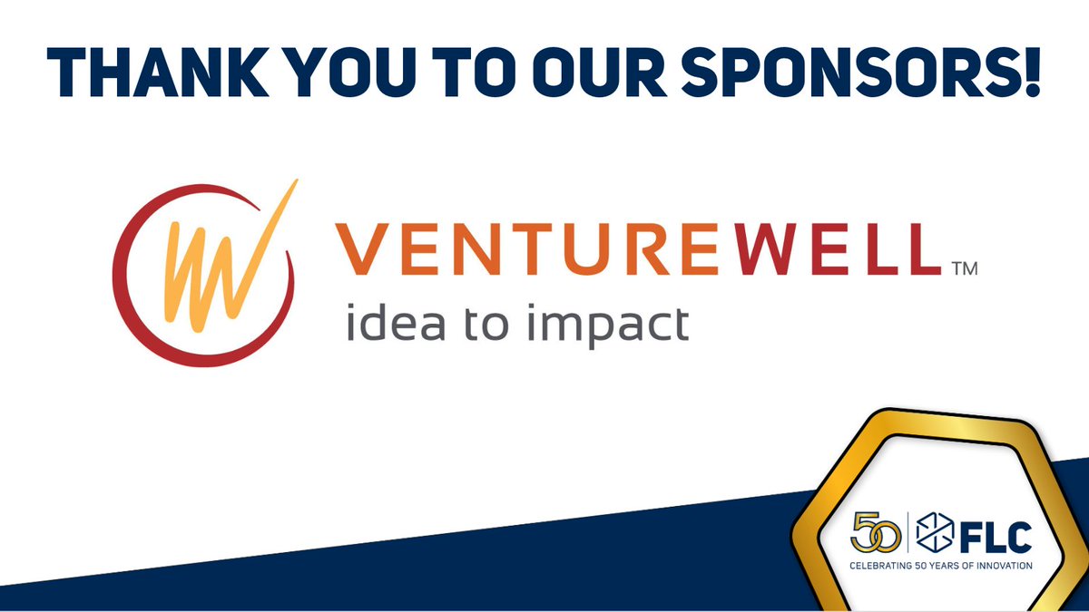 Thank you to #FLCNM24 Gold Sponsor, VentureWell! Over the past 25 years, they've trained more than 3,000 early-stage innovation teams and helped launch over 850 ventures that have raised close to $1 billion in public and private investments.