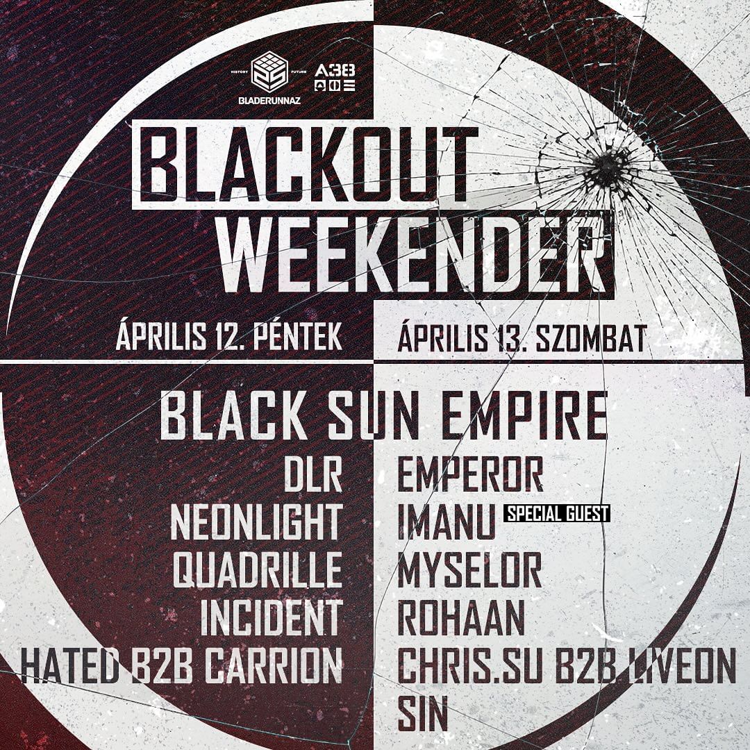 Playing a classics set on Friday, new stuff on Saturday 😎🤘

#blackoutweekender #budapest #hungary #drumandbass #dnb #neurofunk #blacksunempire