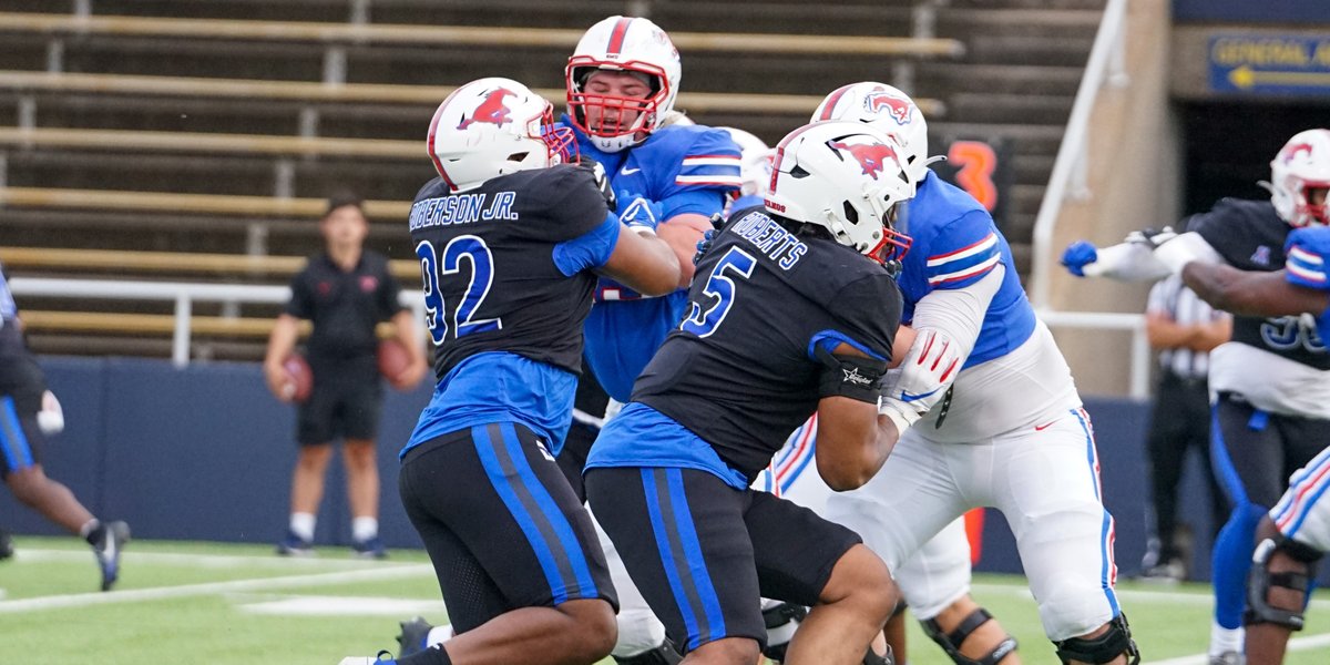 Post-Spring position breakdowns continue with the SMU defensive line 🔗: on3.com/teams/smu-must… (On3+) #PonyUp #PonyUpDallas #SMUFB #SMU @SMUOn3