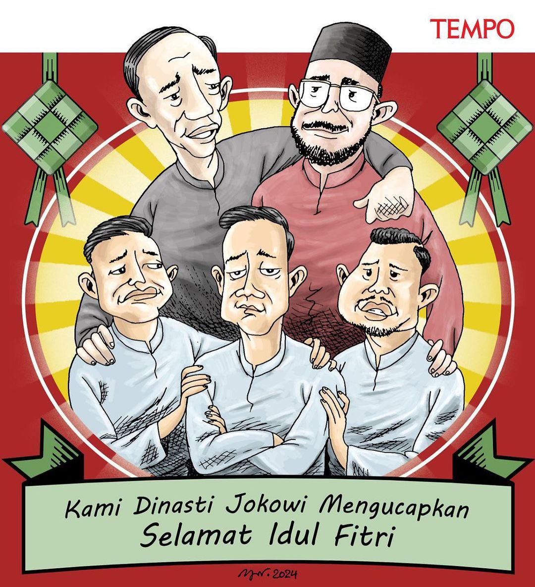 'Kami dinasti Jokowi mengucapkan Selamat Idul Fitri'

Ini wajah2 muram atau ceria?

#JokowiBinasakanDemokrasi 
#JokowiBinasakanDemokrasi