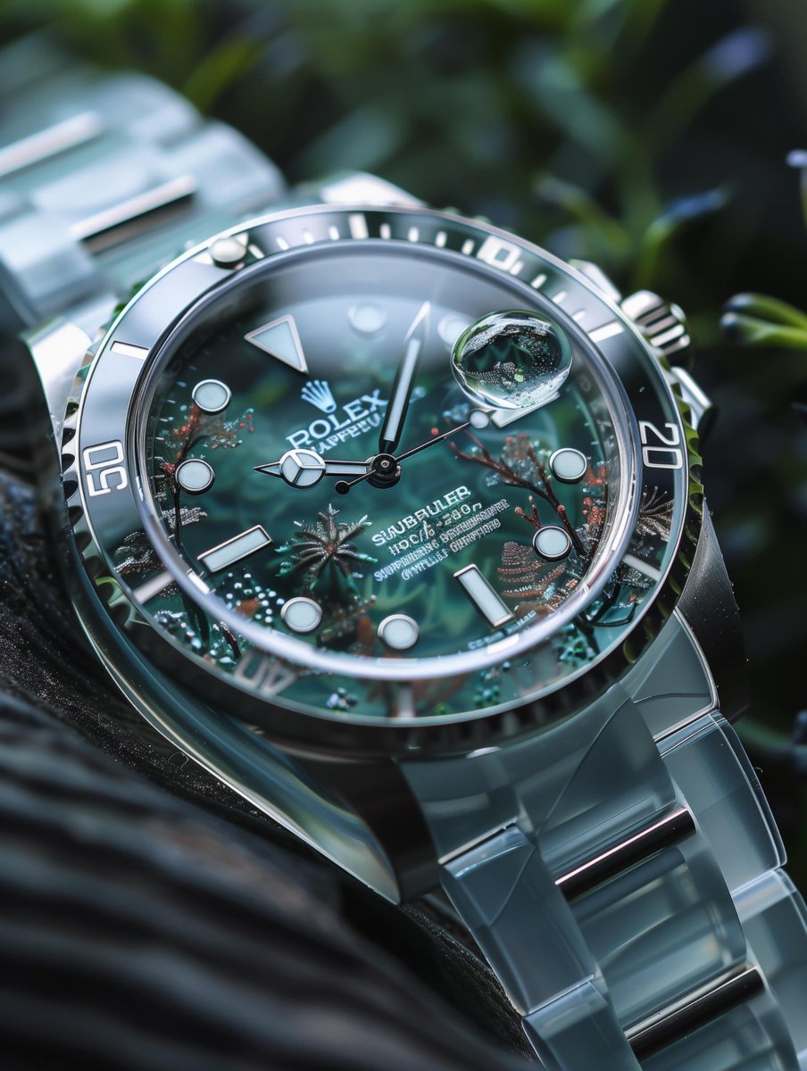 Emerald Depths of Precision
#greenwatch #luxurytimepiece #diverswatch #sophisticateddesign #luxurywatch #timepiece #craftsmanship #elegantdesign #rolex #watch #luxury #submariner #WatchesAndWonders2024 #WatchesAndWondersGeneva2024