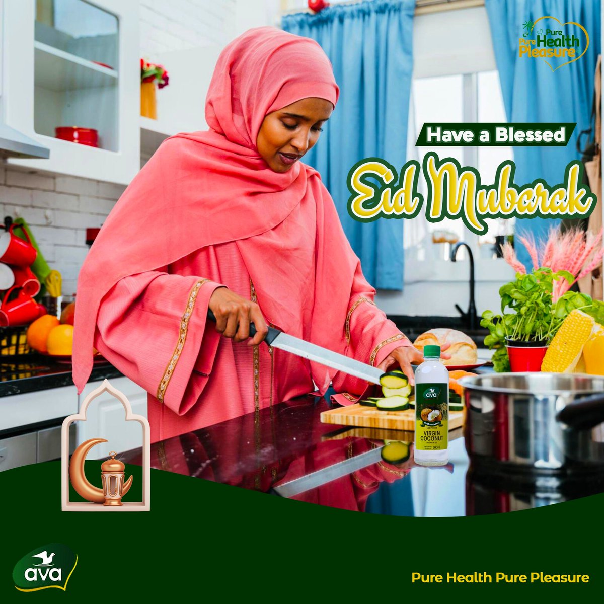 Happy Eid Mubarak to all our Muslim brothers and sisters!!! ❤️💃🏾

Enjoy the festive season with ava virgin coconut oil.

#eidmubarak #eid24 #ramadan2024 #avacoconutoil #MadeInGhana #PureHealth #PurePleasure #ghanafood