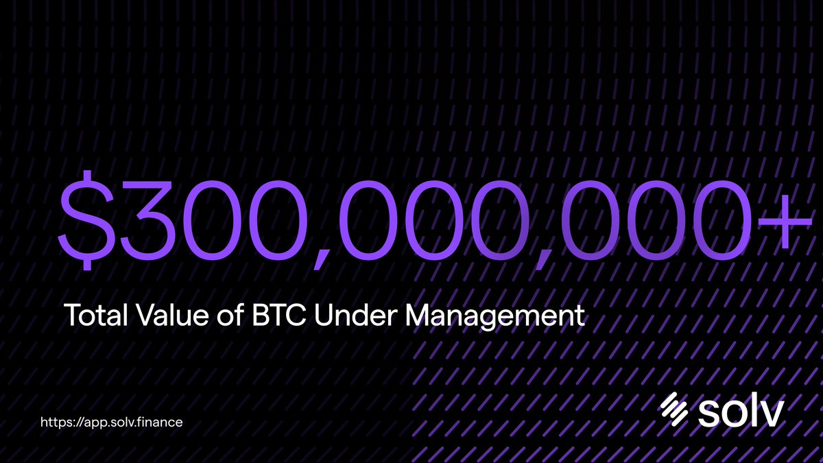 Bitcoin Season is just beginning! Over 300M BTC is now staked on Solv. Join  our Solv Points System to enjoy Double Points today! https://t.co/BPmIgnSwyC