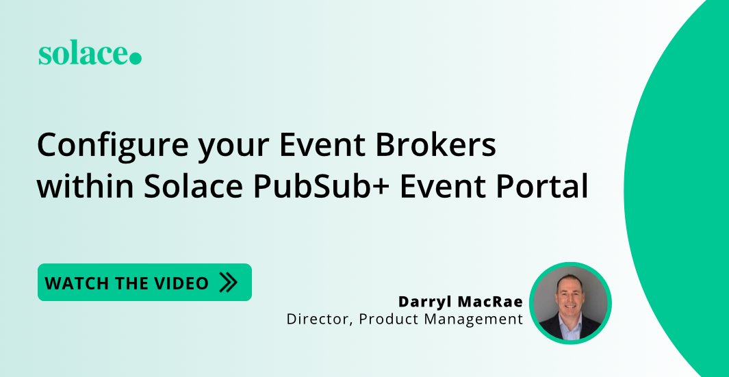 With PubSub+ Event Portal, managing event-driven application development is now simpler than ever. Watch Darry MacRae unveil a new feature in early access, empowering architects & developers to configure brokers directly within the Event Portal environment.solace.com/recorded-webin…