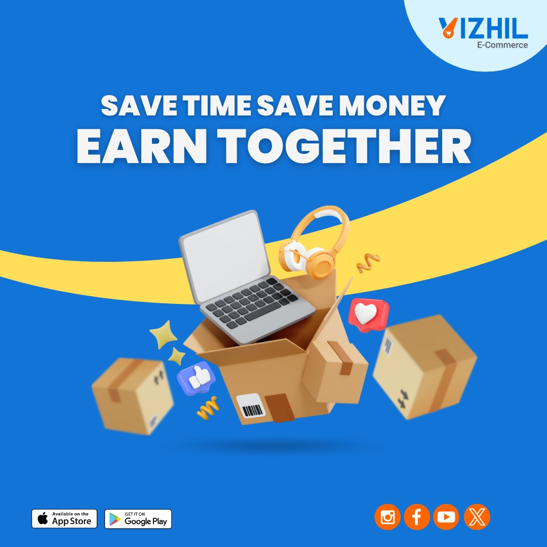 'Sell Smart, Earn Together with Vizhil Marketplace!'

#DigitalStorefront,#EcommercePlatform,#SellOnlineNow,#EcommerceSolutions,#DigitalRetailers,#OnlineEntrepreneurs,#EcommerceSuccess,#onlinesellers,