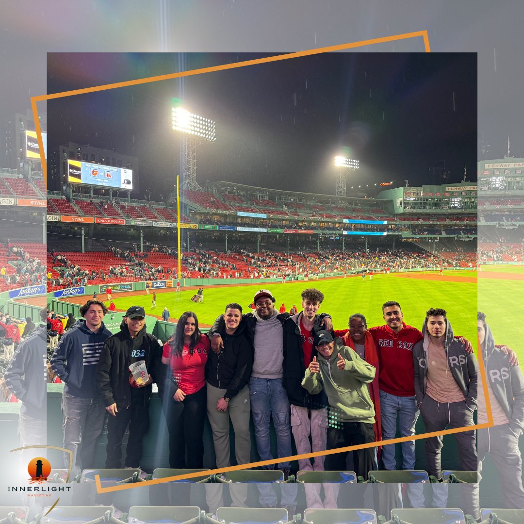 Swinging into a night of fun with the Innerlight Marketing squad at Fenway! 🎉⚾️ 

#InnerlightMarketing #Teamnight #GoRedSox #Boston