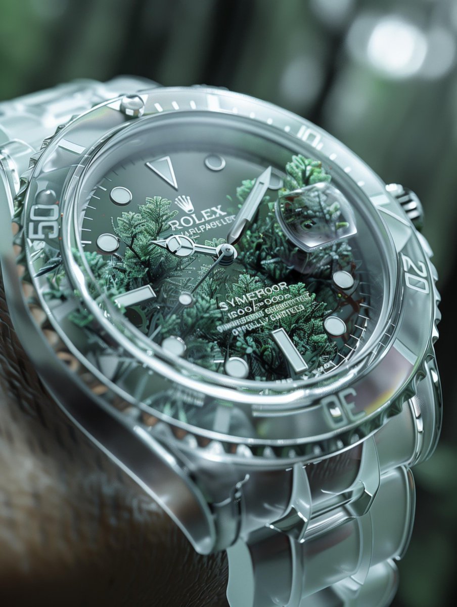 Nature's Timekeeper
#greenwatch #luxurywatch #natureinspired #sapphirecrystal #luxurywatch #timepiece #craftsmanship #elegantdesign #rolex #watch #luxury #submariner #WatchesAndWonders2024 #WatchesAndWondersGeneva2024