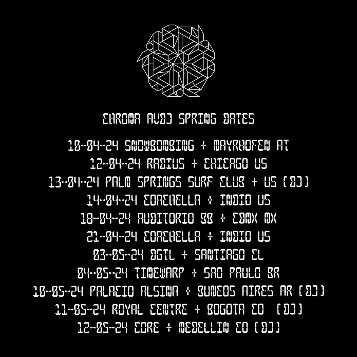 ⚡️SPRING CHROMA DATES ⚡️bicepmusic.com/tour