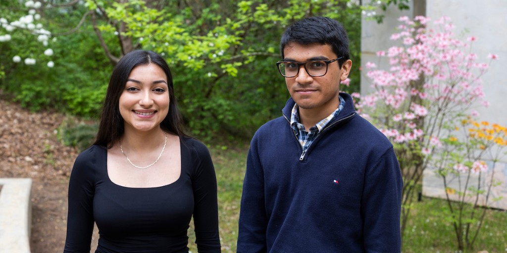 Congratulations to Emory College juniors Julianna Cruz and Satvik Elayavalli on being been named 2024 Goldwater Scholars! They join 49 previous Emory recipients of the nation’s premier scholarship for undergrads in STEM. More about their amazing work ➡️ bit.ly/3PZsucZ