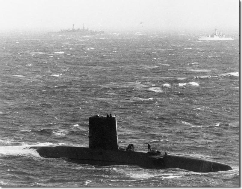 April 11th 1982: British SSN HMS Conqueror arrives off South Georgia. Her job will be to observe Argentine forces, monitor communications and support HMS Endurance until the Antrim Group arrives to take back the island.