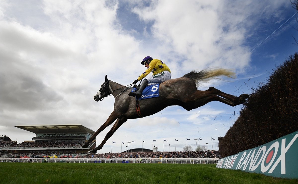 Il Etait Temps relishes the step up in trip, taking the Manifesto Novices Chase at @AintreeRaces for the Hollywood Syndicate and Craig Kieswetter’s Barnane Stud 📸 Bill Selwyn