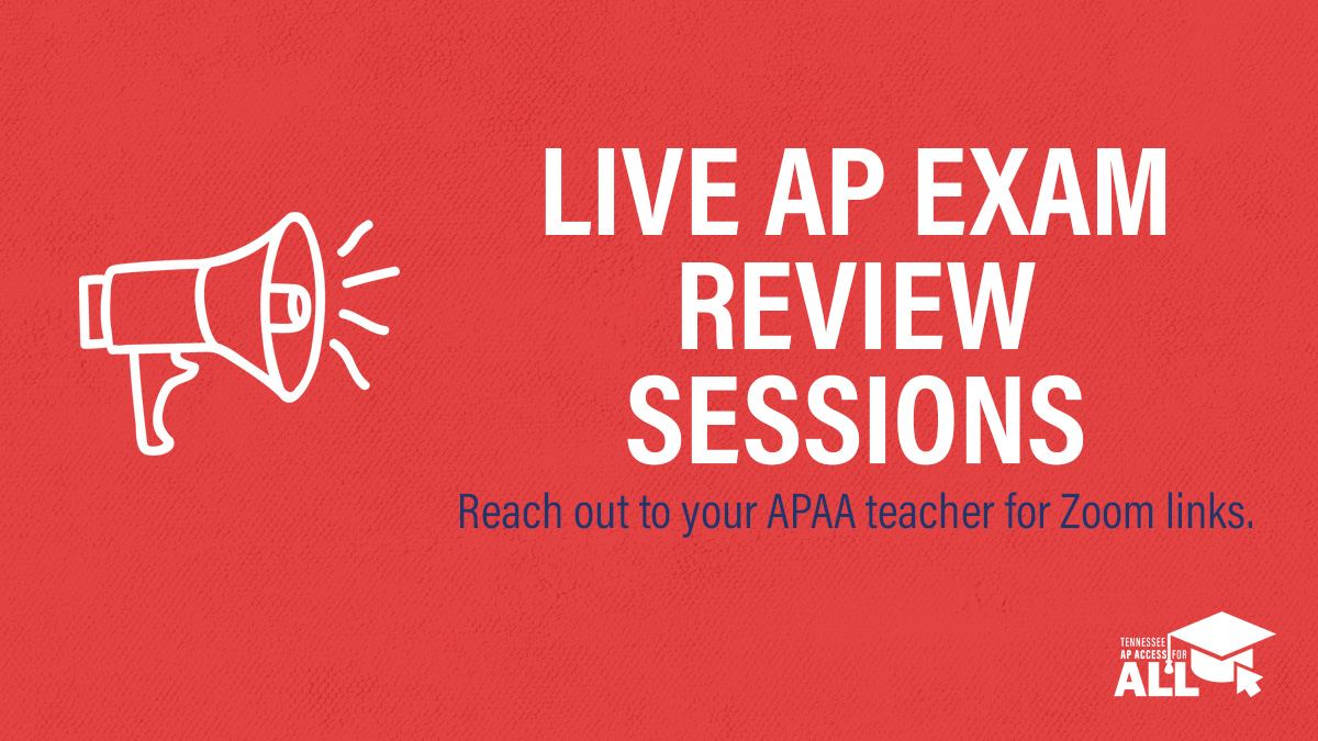 AP Exams are right around the corner and we are here to KICKSTART students' final month of studying for AP exams! We have dozens of LIVE AP exam review sessions scheduled and we're compiling an incredible resource for ALL AP students by posting the recordings on our website.