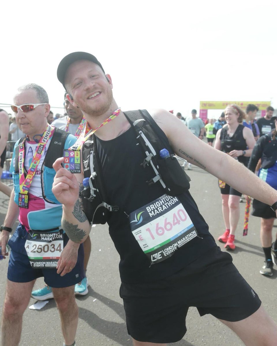 Huge congratulations to Matthew Richardson, our GIS Analyst for completing the Brighton Marathon on Sunday in 4:54:39 🏃‍♂️ Matt, along with his Brother Adam, was fundraising for @alzscot Their valiant efforts make sure nobody faces dementia alone! #BrightonMarathon #ChairtyRun