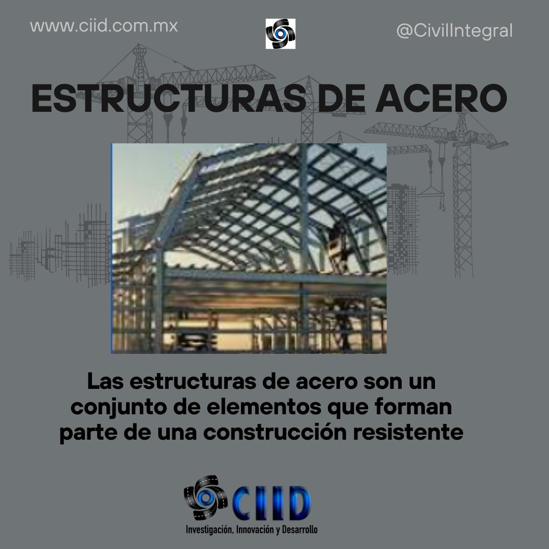 Estructuras de acero Las estructuras de acero son un conjunto de elementos que forman parte de una construcción resistente