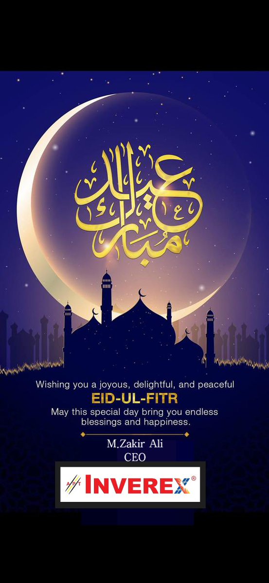 *Eid Mubarak* to you and your family.

Warm Regards 
Muhammad Zakir Ali
#EidAlFitr2024