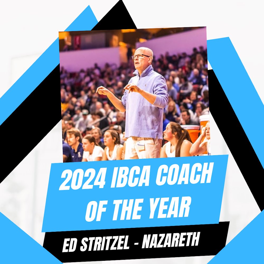 Congratulations to Coach @EddieStritzel on another Illinois Basketball Coaches Association Coach of the Year award! Ed is truly deserving of this recognition and we are thankful to have one of the best as our program’s leader. @Naz_Roadrunners