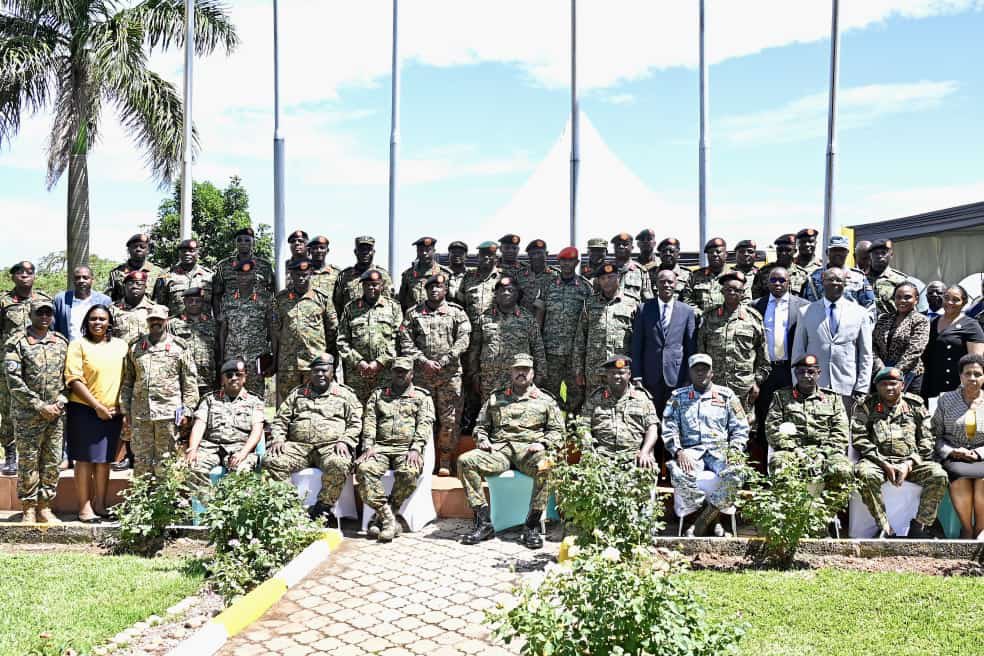 The newly appointed Deputy Chief of Defense Forces Lt Gen Sam Okiding has taken over office from Lt Gen Peter Elwelu at a ceremony presided over by the Chief of Defense Forces, Gen @mkainerugaba .  The handover/takeover ceremony happened at the UPDF general headquarters in Mbuya.