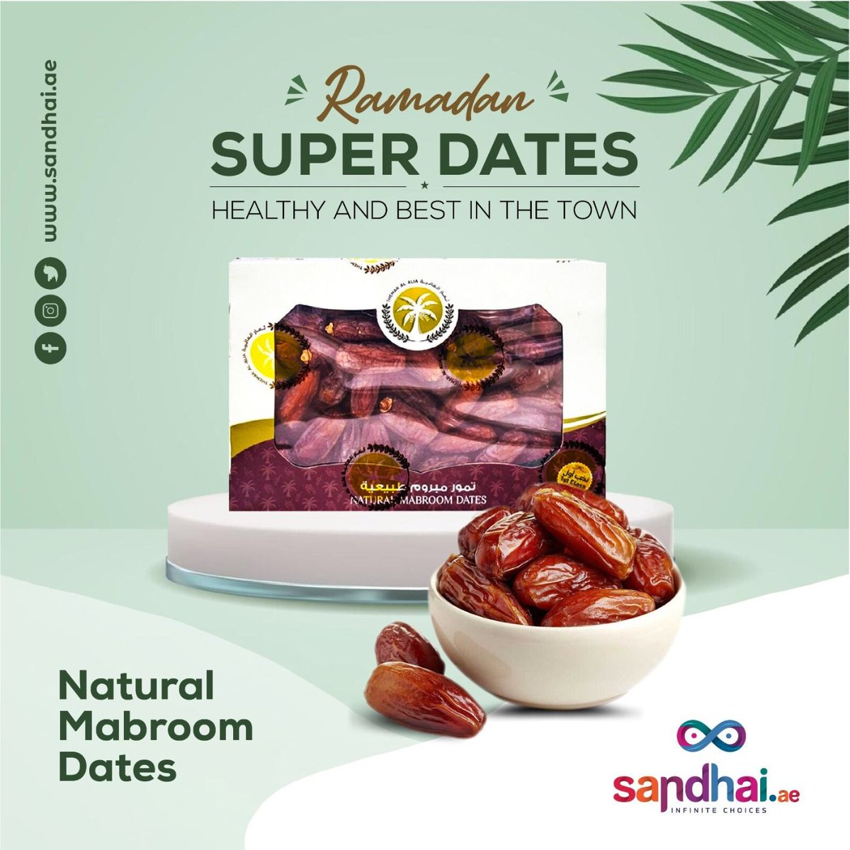 Craving something sweet but healthy? Try dates! 🌴 Perfect snack, full of nutrients to boost your day. Let's make healthier choices together. 
Order Now>> bit.ly/3VeZ7qE

#HealthyEating #DatesLove #SnackSmart #dryfruits #dryfruitbox #dryfruits #dryfruit #dryfruitsonline