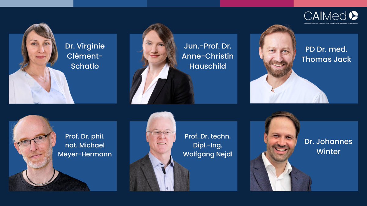 Kick Off – unsere ExpertInnen starten mit Podiumsdiskussion durch! 💡
Bei unserem Kick Off am 06. Mai in Göttingen  haben wir sechs ExpertInnen für eine Podiumsdiskussion zu Gast! 👩‍🔬🧑‍🔬
Anmeldung und weitere Infos zum Kick Off hier: kick-off.caimed.de